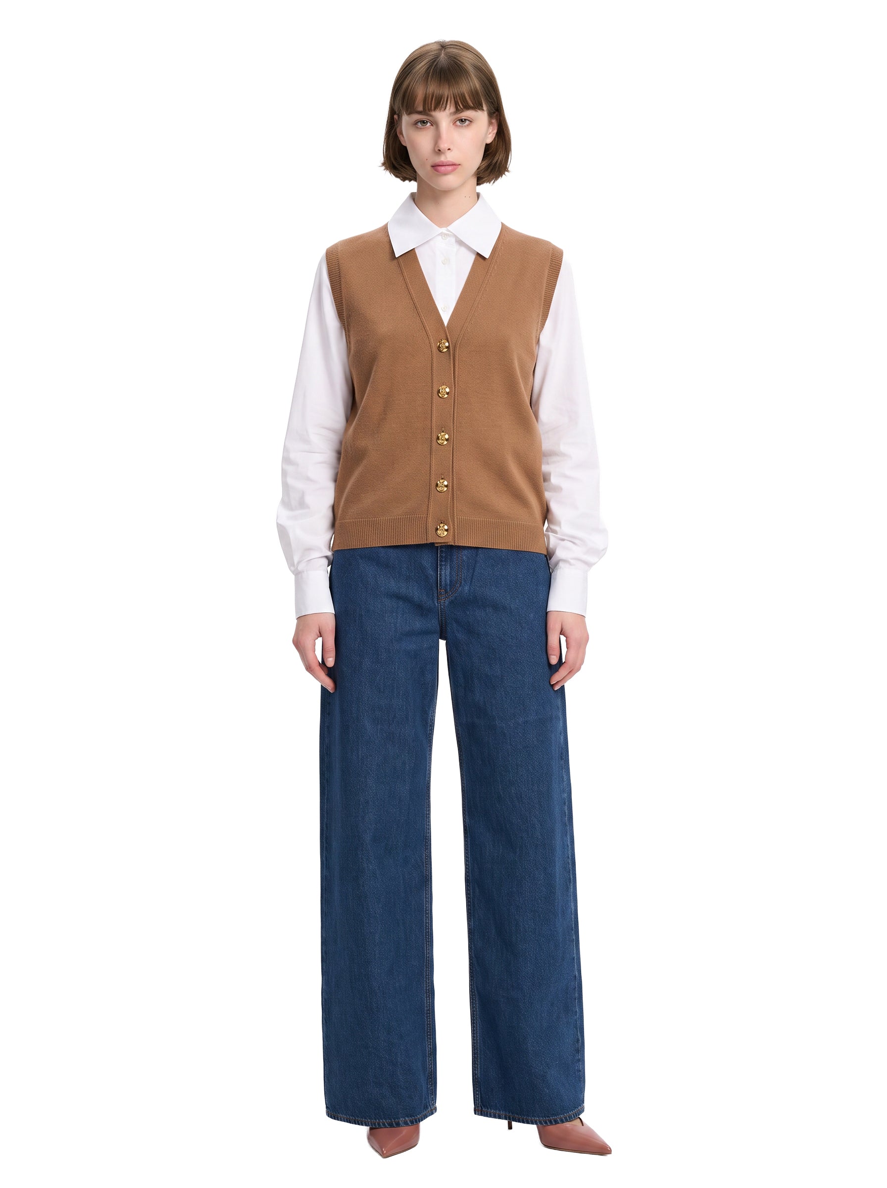 Gilet Highland in beige 