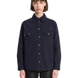 Camicia Berber con tasche in blu 