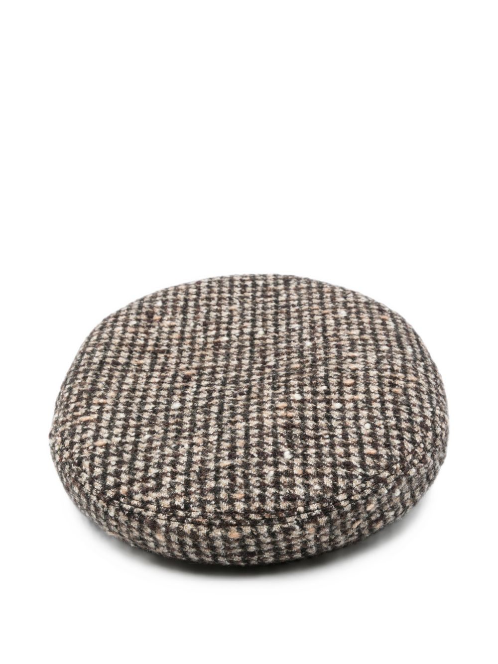 Cappello baker boy in tweed Brest in marrone 