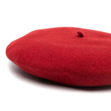 Basco in lana in rosso 
