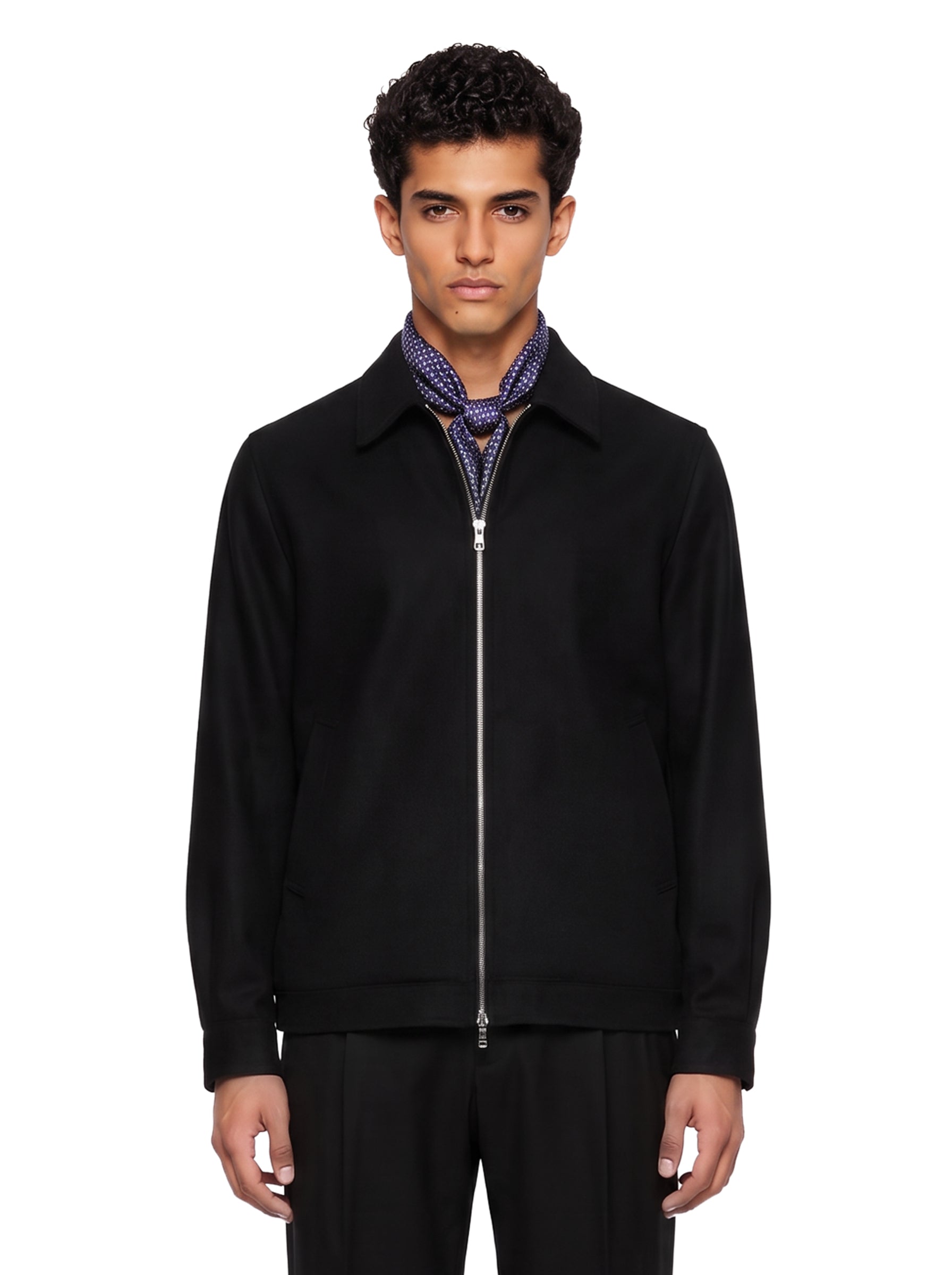 Giacca Bill con zip in nero 
