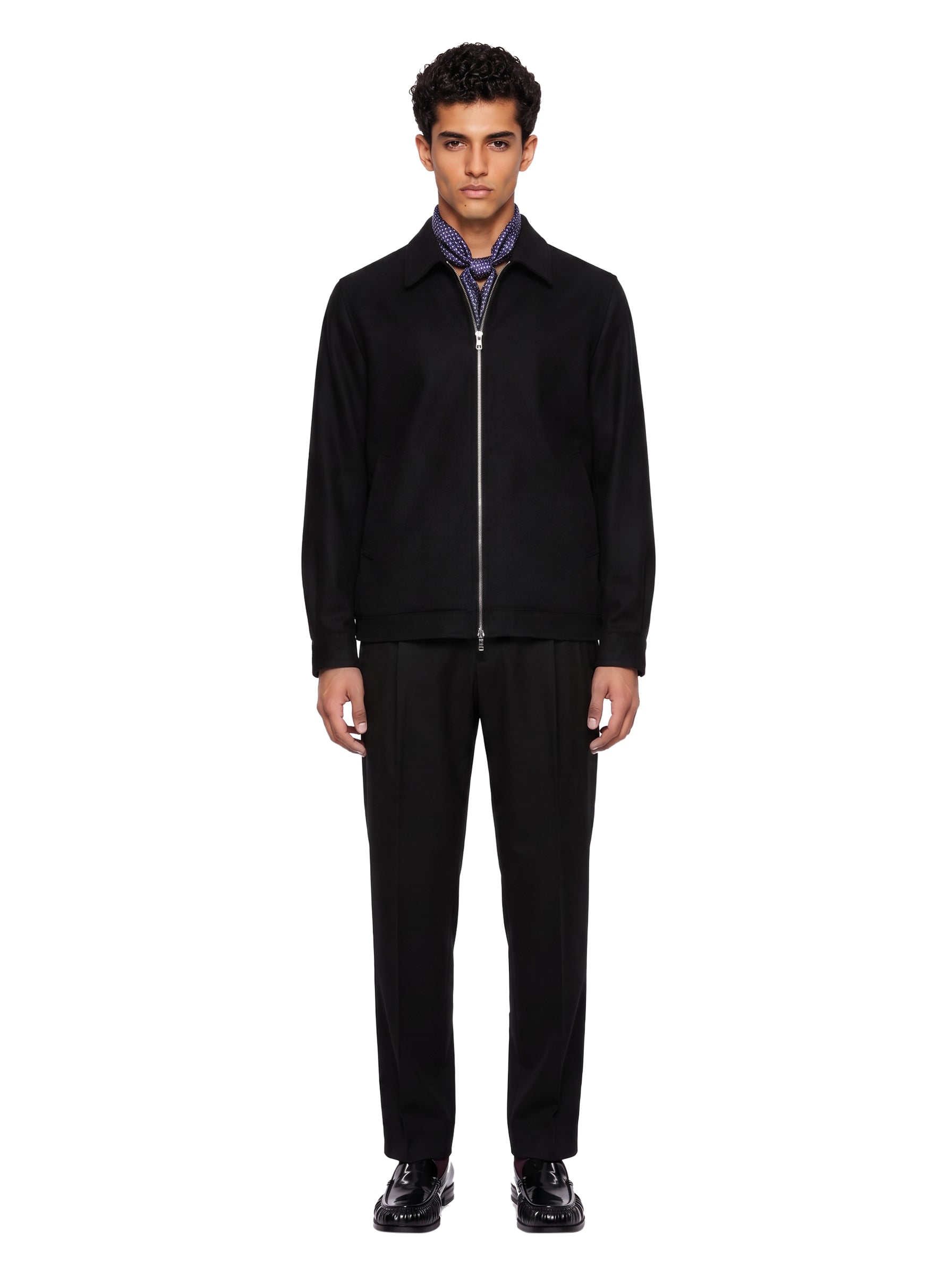 Giacca Bill con zip in nero 