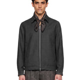 Giacca Bill con zip in grigio 