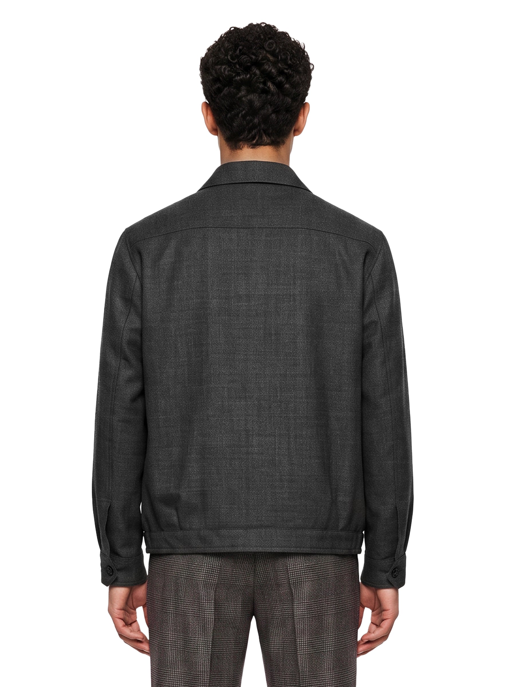 Giacca Bill con zip in grigio 