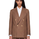 Giacca doppiopetto Blanchette in marrone 