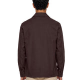 Giacca camicia John in marrone 