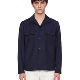 Giacca-camicia con tasche John in blu 