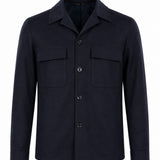 Giacca-camicia con tasche John in blu 