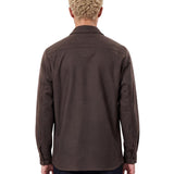 Giacca-camicia John con tasche in marrone 