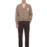 Pantaloni a gamba dritta in marrone 
