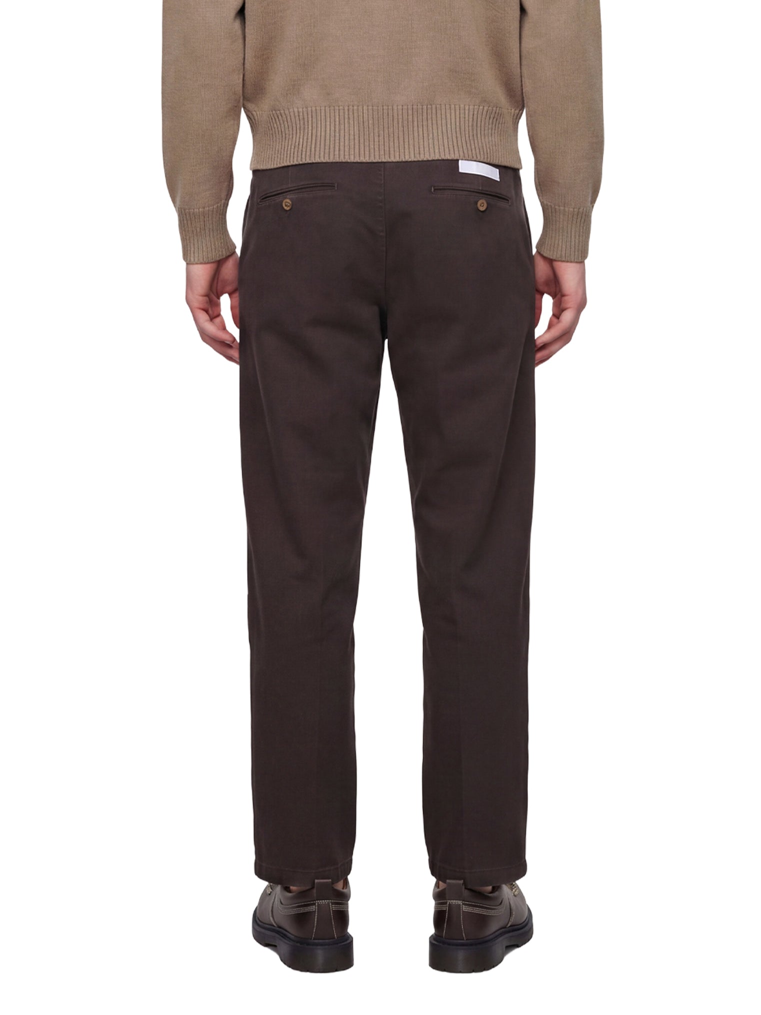 Pantaloni a gamba dritta in marrone 