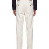Pantaloni a gamba dritta in bianco 