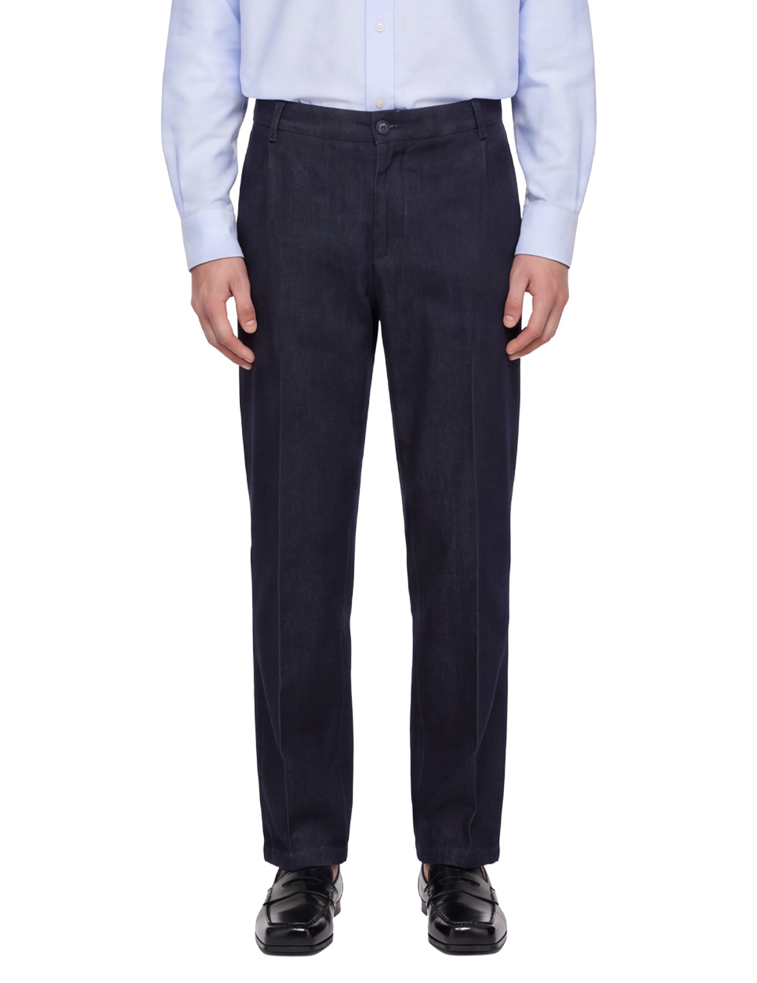 Pantaloni a gamba dritta in blu 