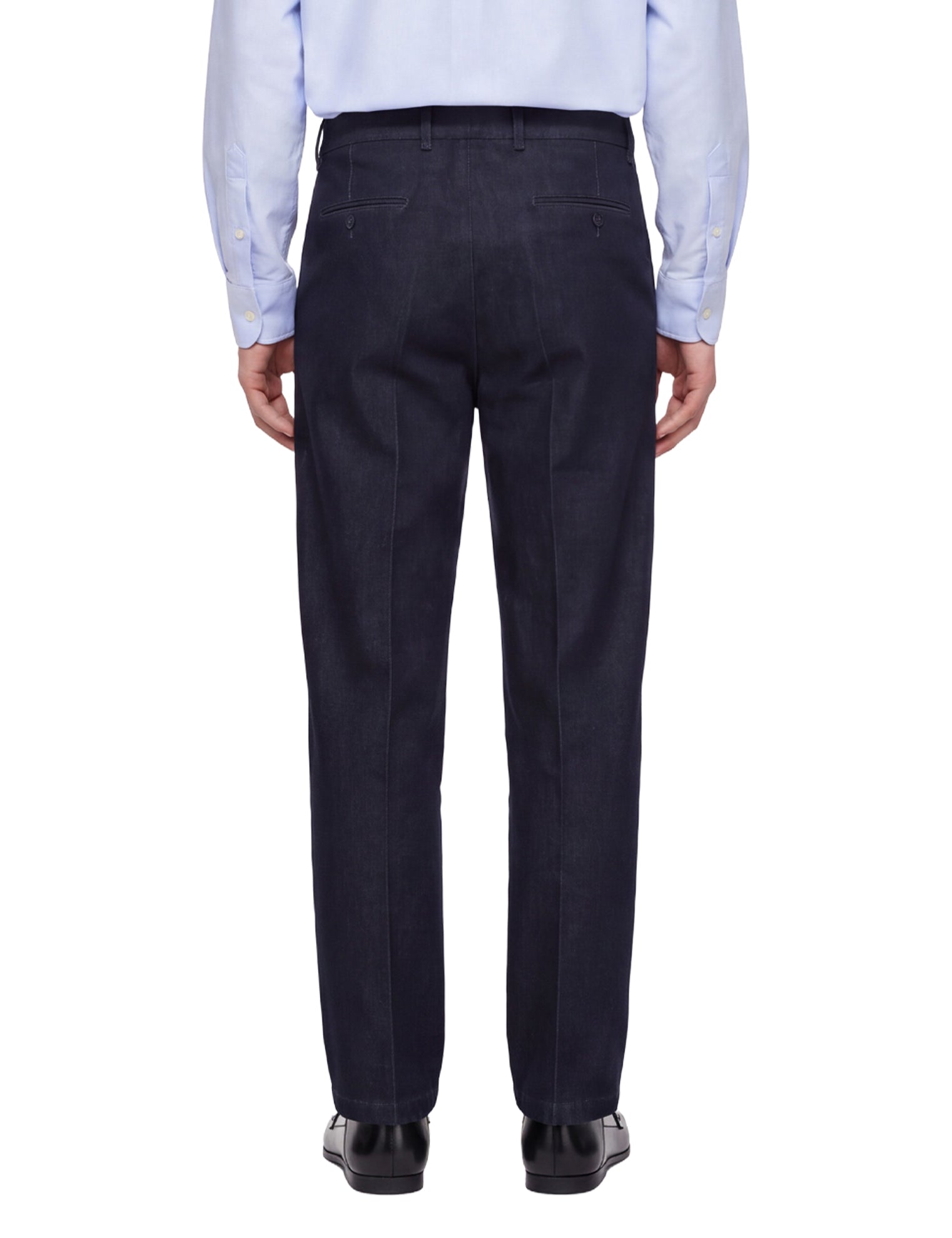 Pantaloni a gamba dritta in blu 
