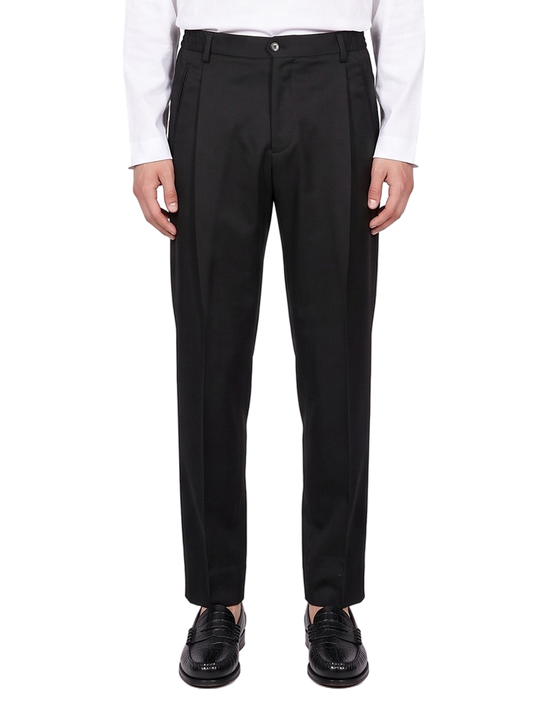 Pantaloni Manhattan in nero 