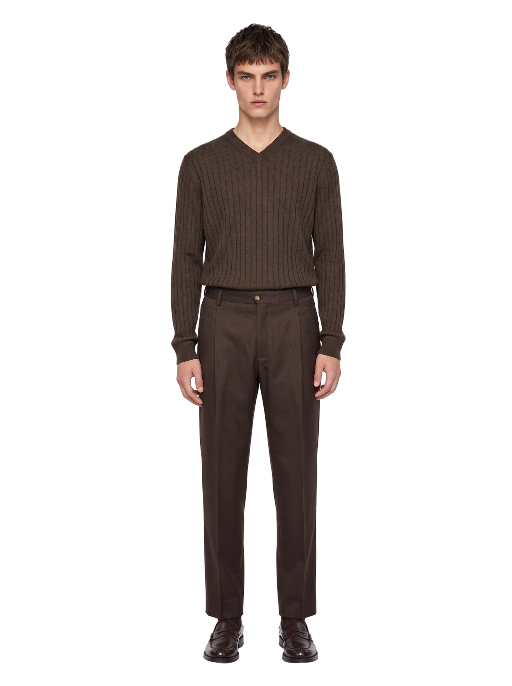Pantaloni Manhattan in marrone 
