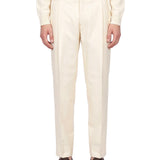 Pantaloni Manhattan in avorio 