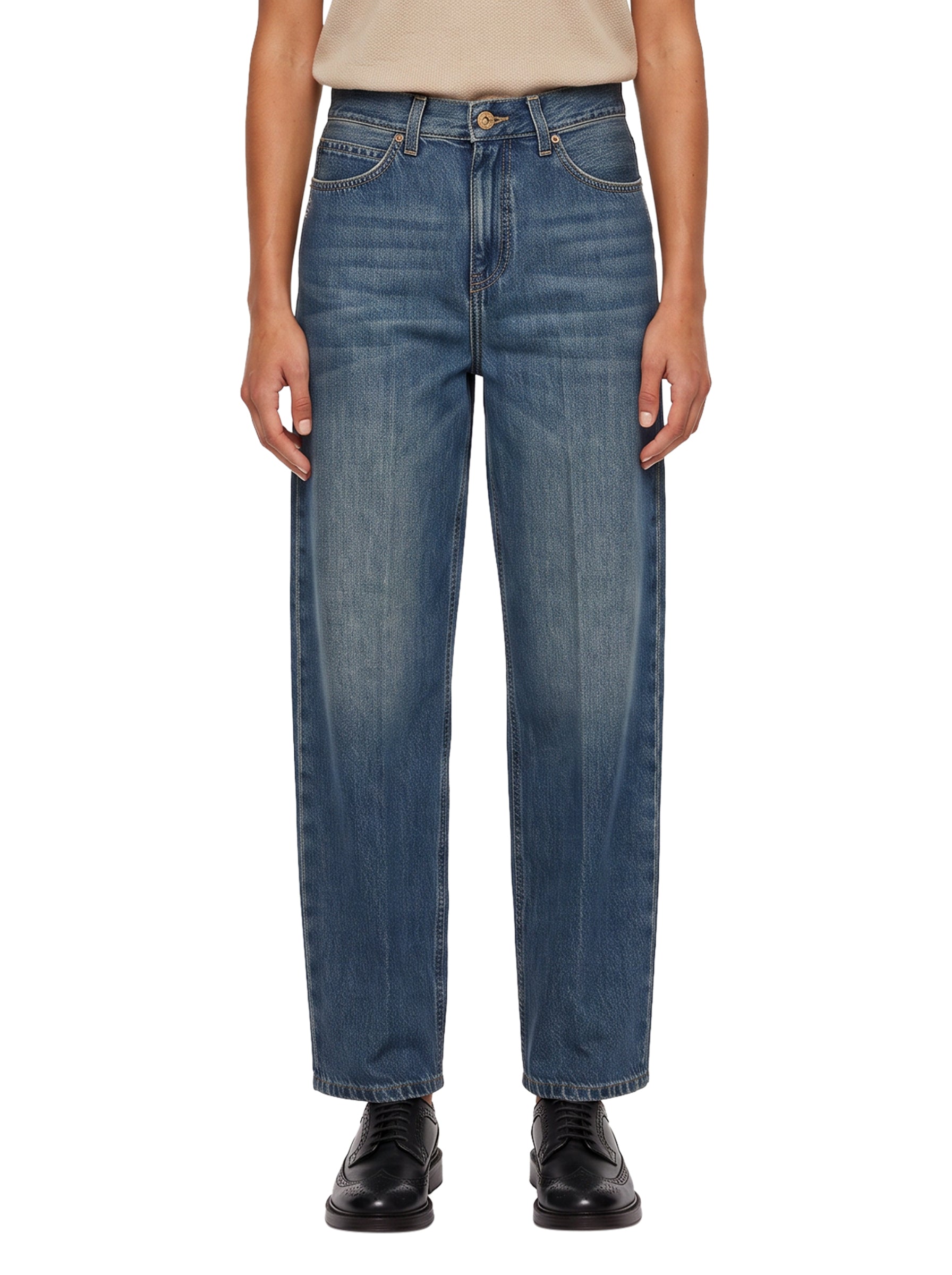Jeans a gamba dritta Paris in blu 