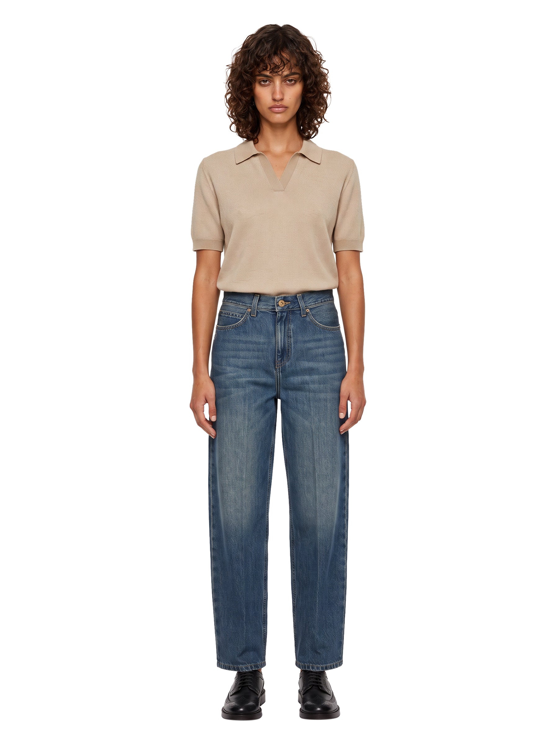 Jeans a gamba dritta Paris in blu 