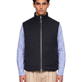 Gilet smanicato Parker in blu 