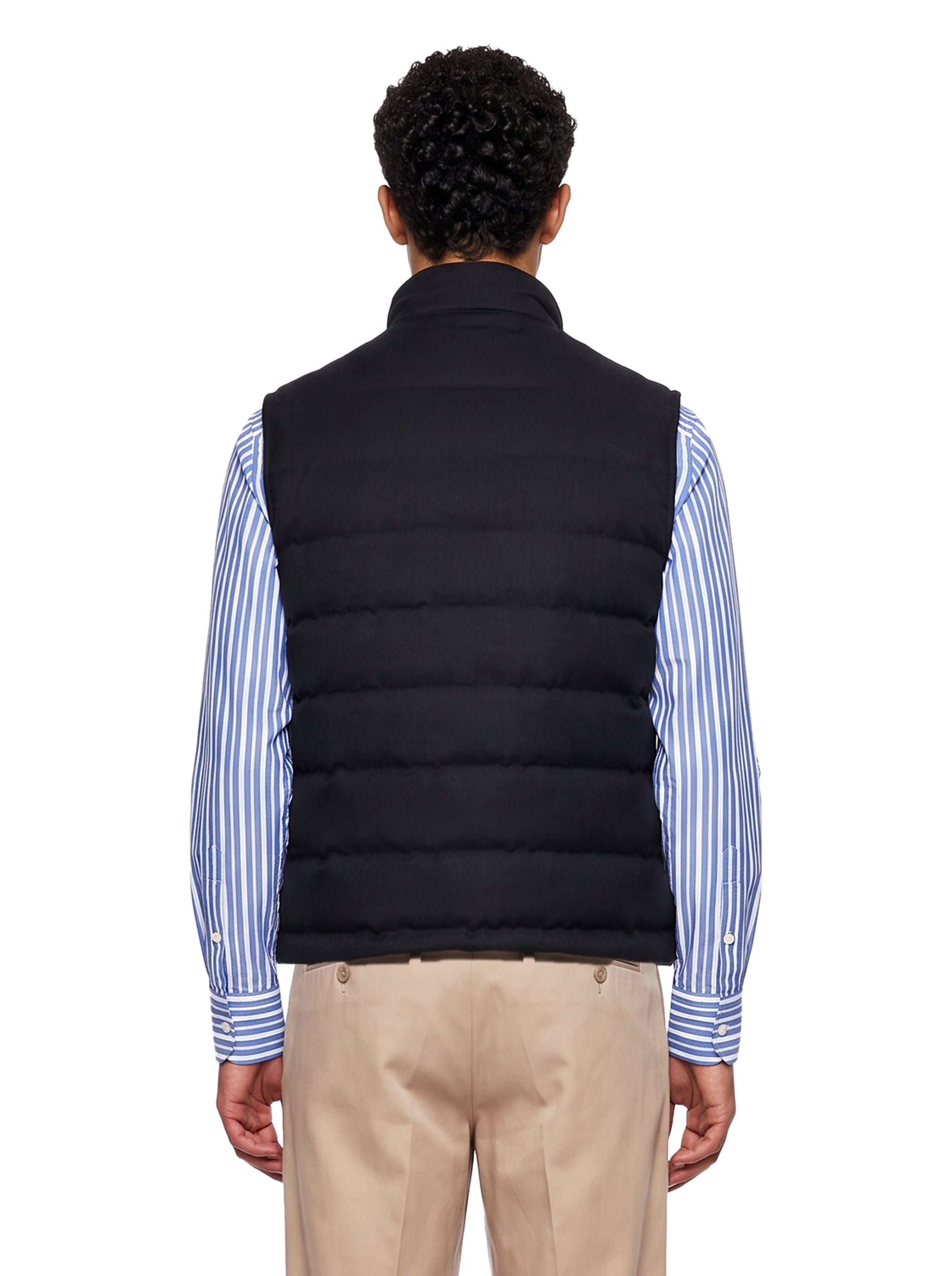 Gilet smanicato Parker in blu 