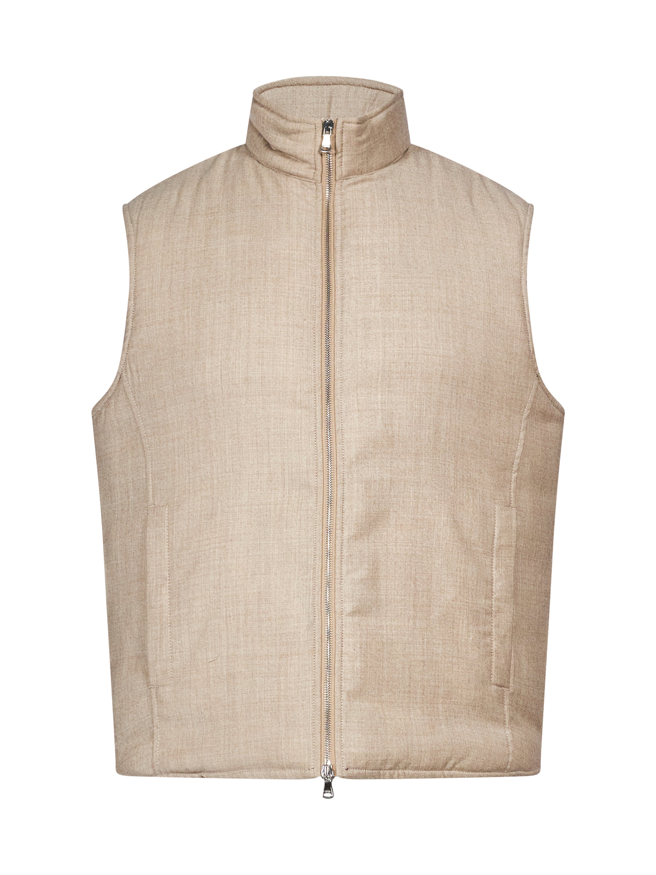 Gilet smanicato Parker in beige 