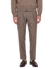 Front-pleated trousers in grey