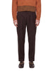 Straight-leg trousers in brown