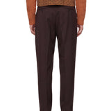 Pantaloni a gamba dritta in marrone 
