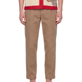 Pantaloni a gamba dritta in marrone 