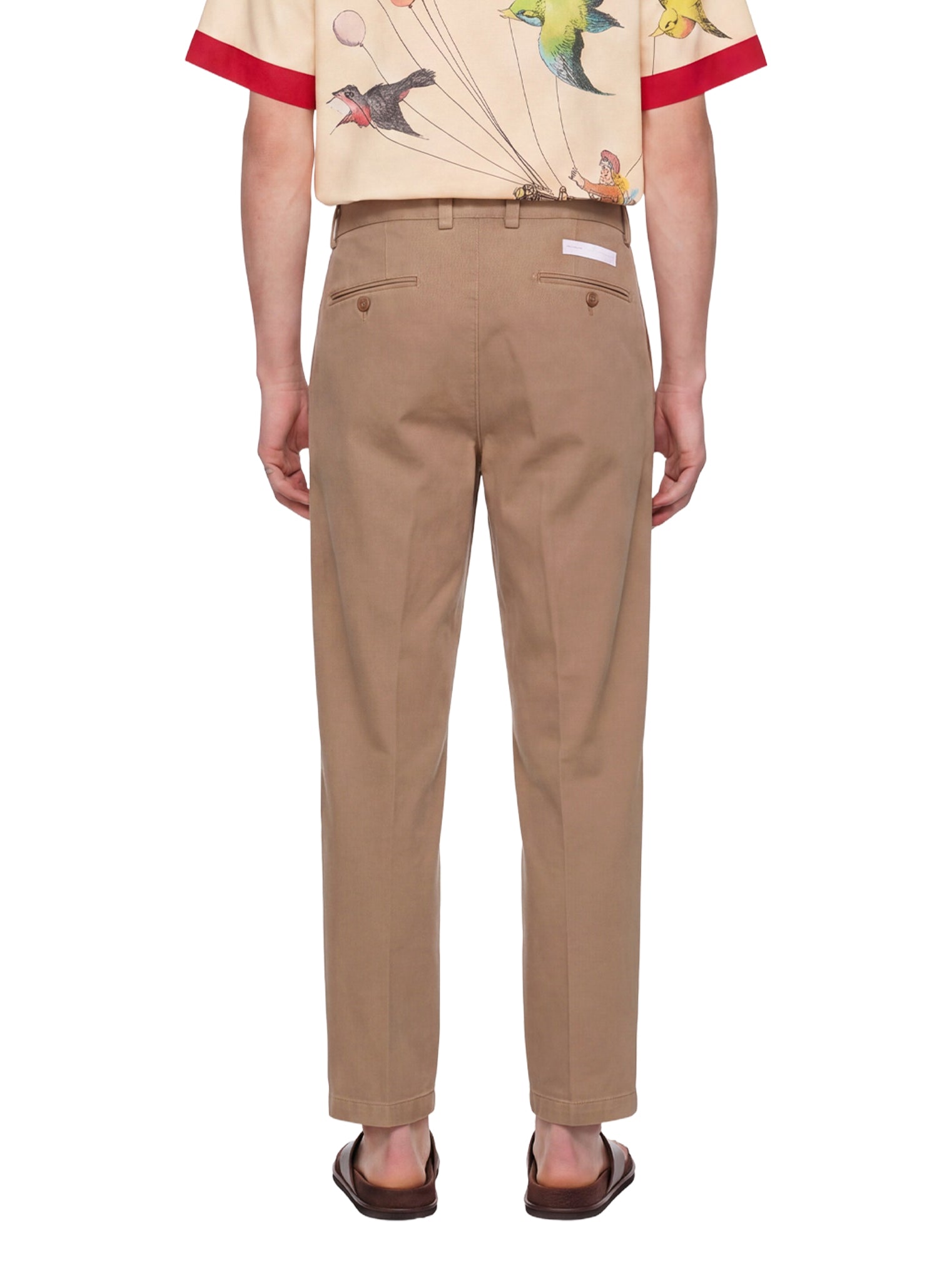 Pantaloni a gamba dritta in marrone 
