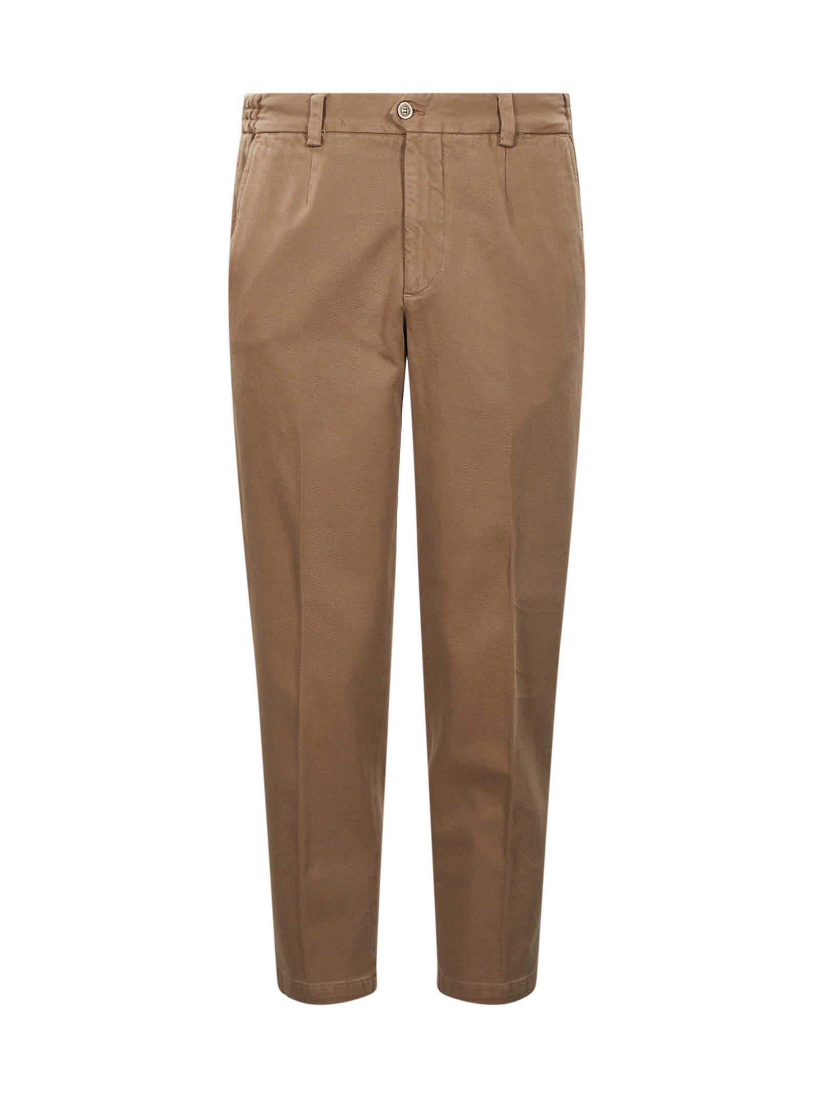 Pantaloni a gamba dritta in marrone 