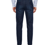 Jeans con vita elasticizzata Portofino in blu 