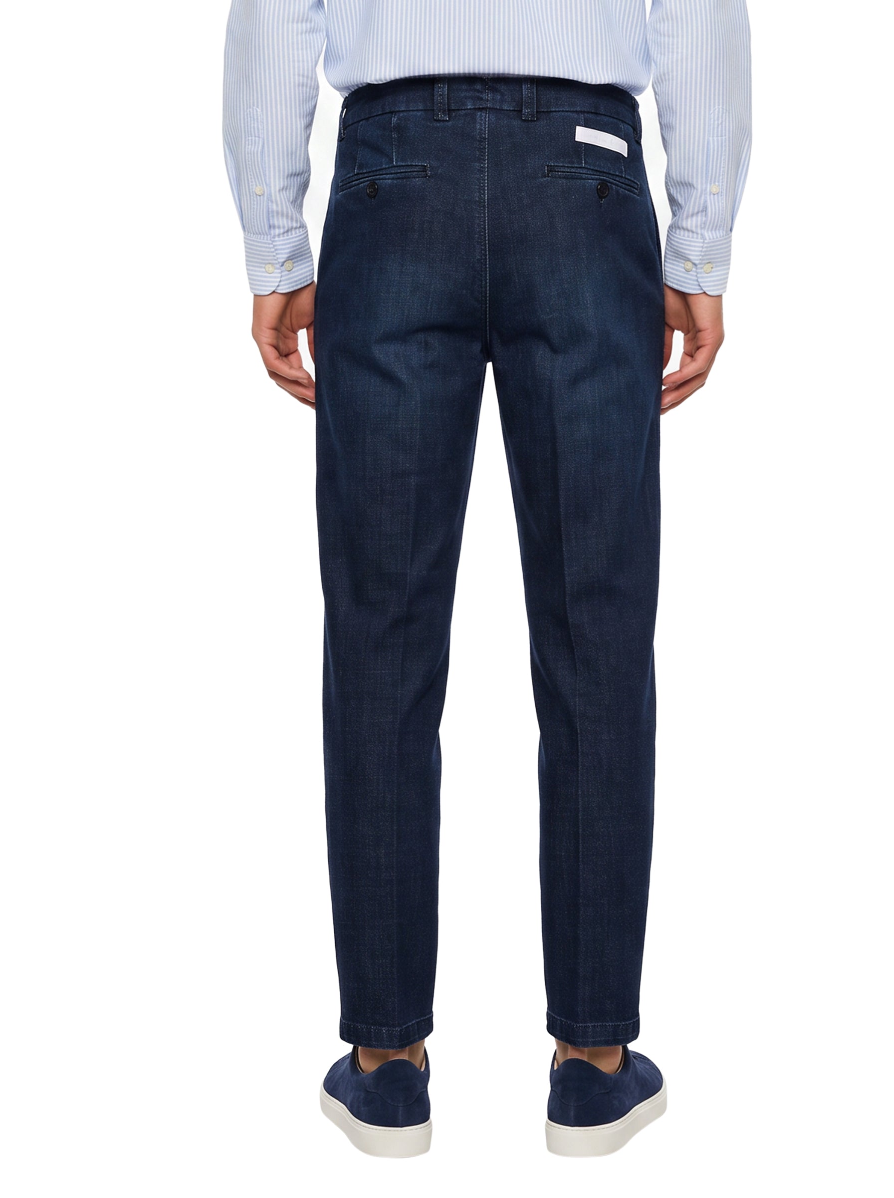 Jeans con vita elasticizzata Portofino in blu 