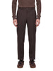 Pantaloni a gamba dritta in marrone