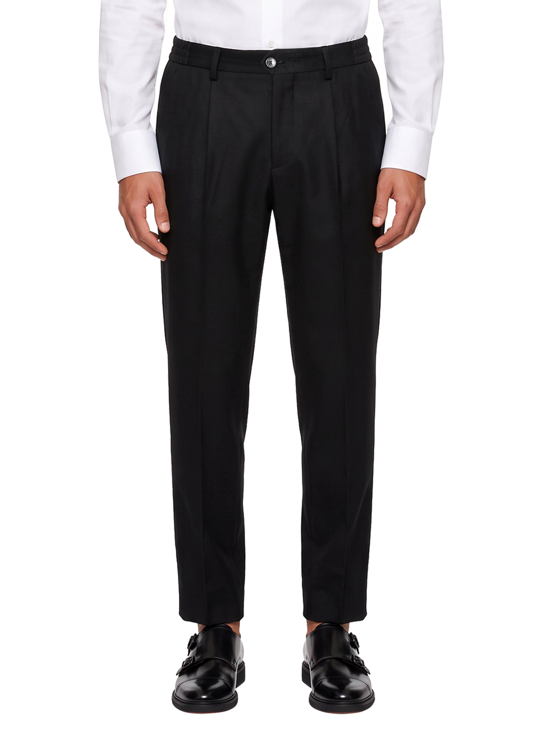 Pantaloni sartoriali Portofino in nero 
