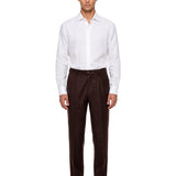 Pantaloni sartoriali Portofino in marrone 