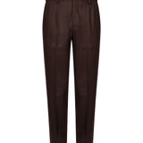 Pantaloni sartoriali Portofino in marrone 