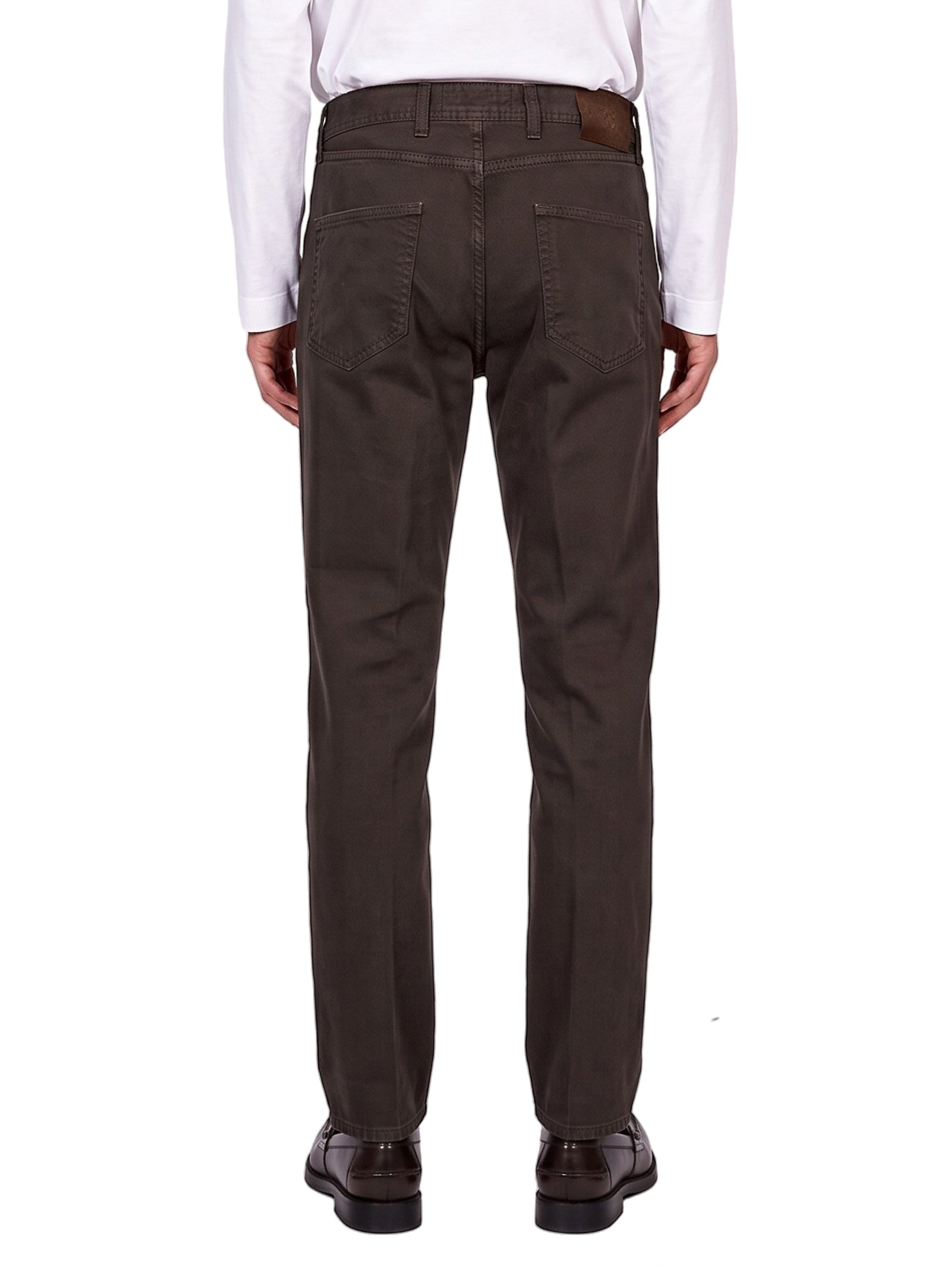 Jeans Varenne in marrone 