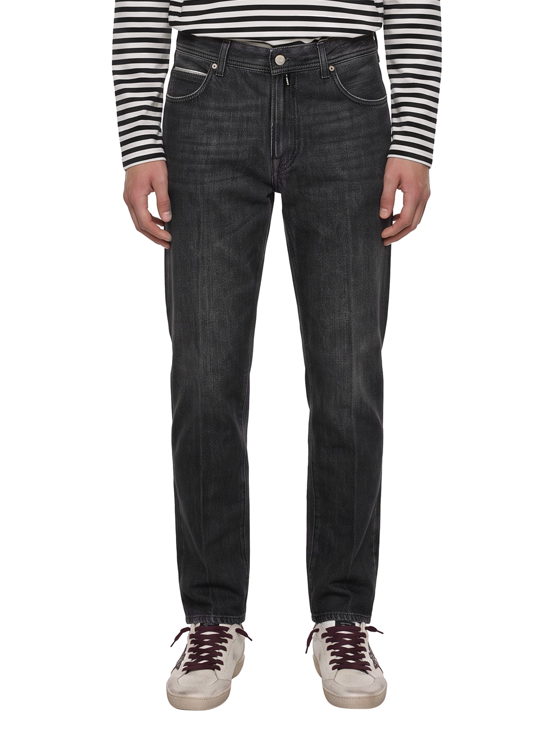 Jeans a gamba dritta varenne in nero 