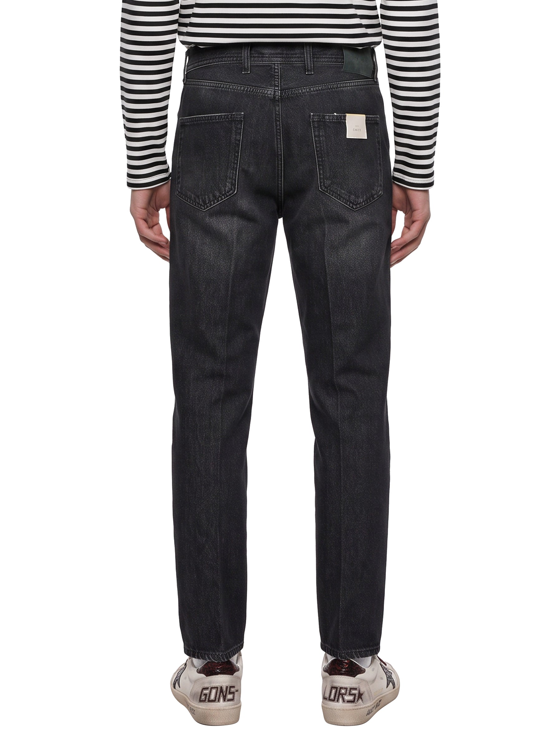 Jeans a gamba dritta varenne in nero 