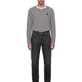 Jeans a gamba dritta varenne in nero 