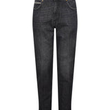 Jeans a gamba dritta varenne in nero 