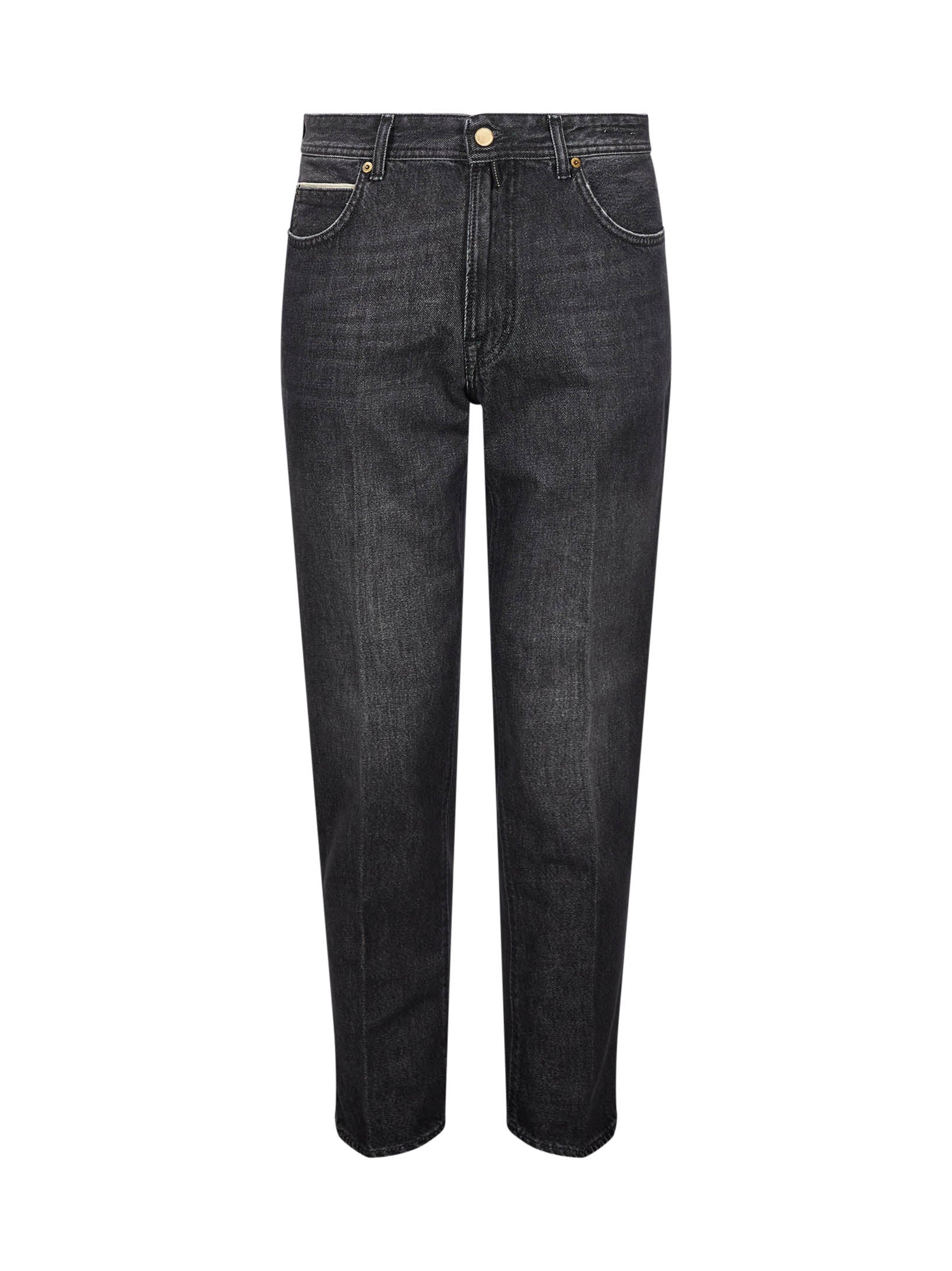 Jeans a gamba dritta varenne in nero 