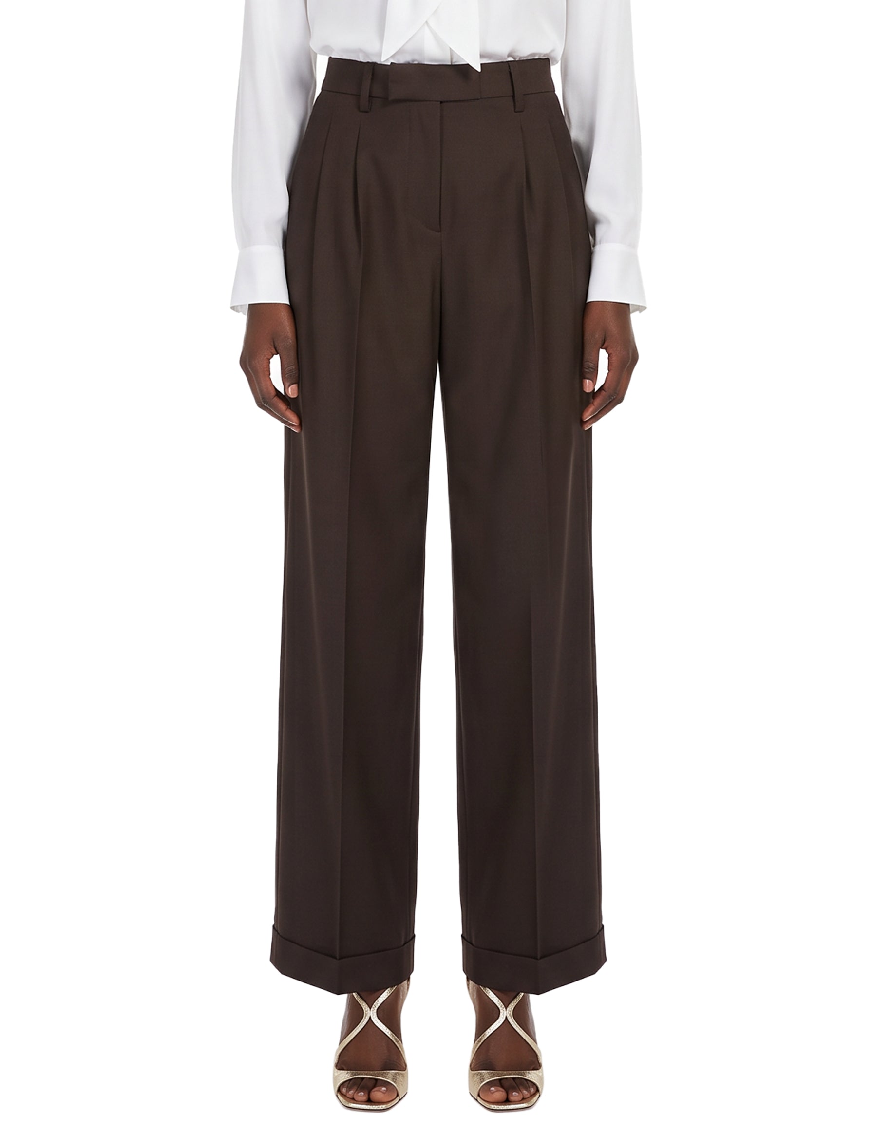 Pantaloni White in marrone 