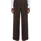 Pantaloni White in marrone 