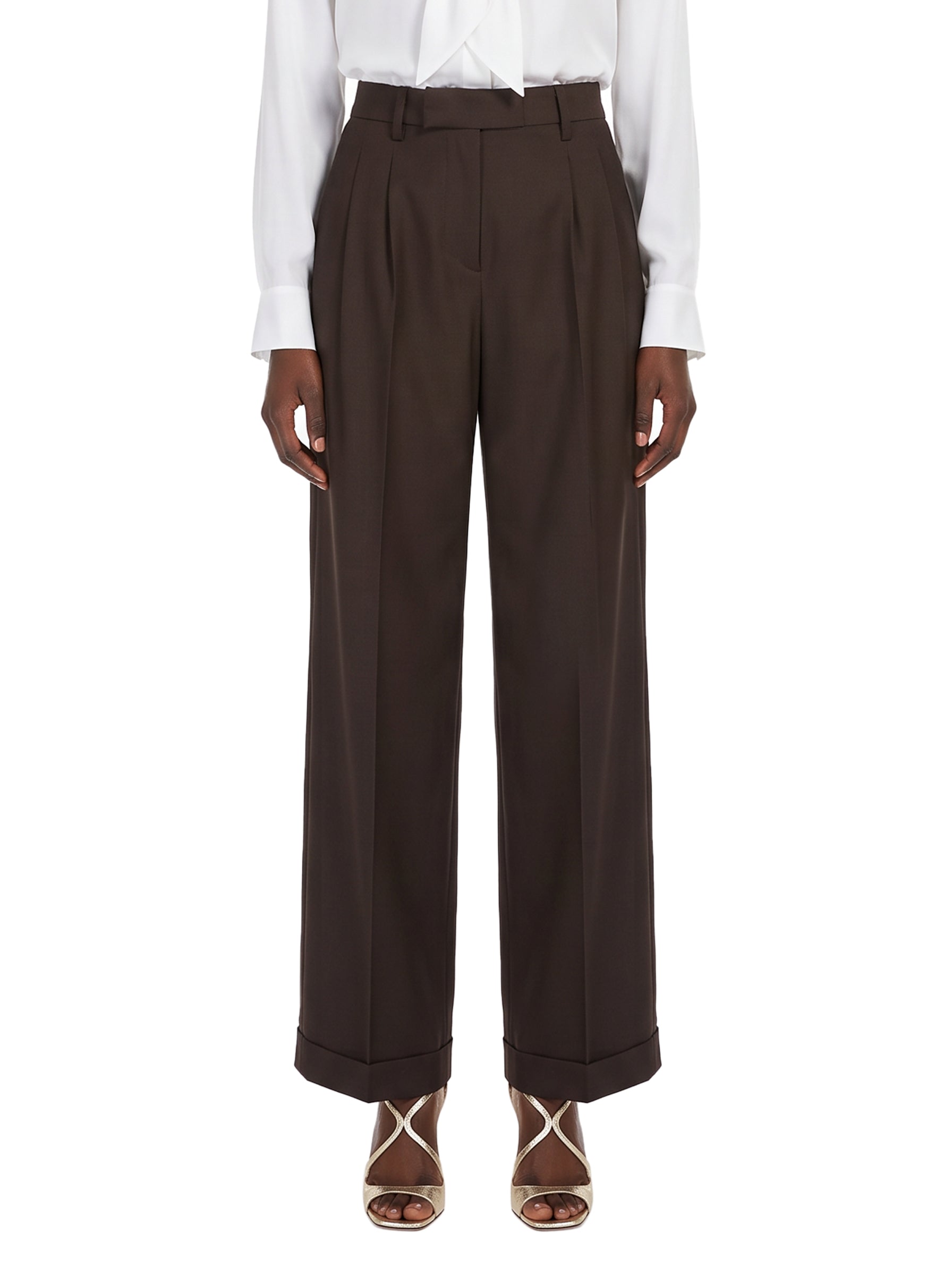 Pantaloni White in marrone 
