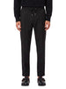 Pantaloni in lana con coulisse Wimbeldon in nero