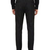 Pantaloni in lana con coulisse Wimbeldon in nero 