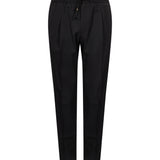 Pantaloni in lana con coulisse Wimbeldon in nero 